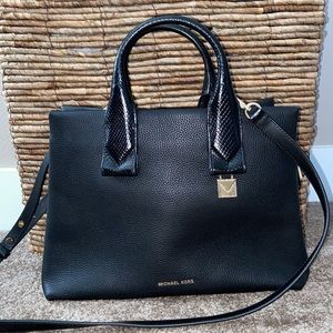 Black Leather Michael Kors Bag